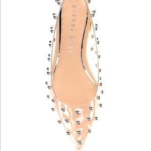 Dome Stud Clear Vinyl Flats